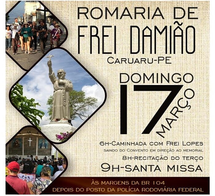 Romaria de Frei Damião em Caruaru neste domingo (17)