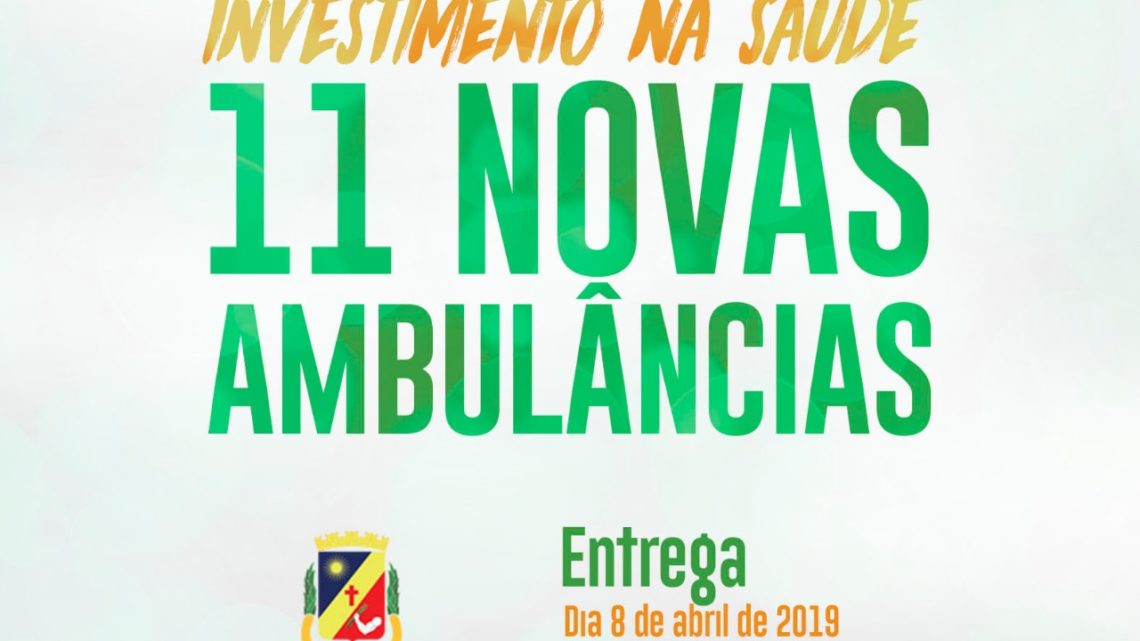 População de Caruaru recebe 11 novas ambulâncias nesta segunda-feira (8)