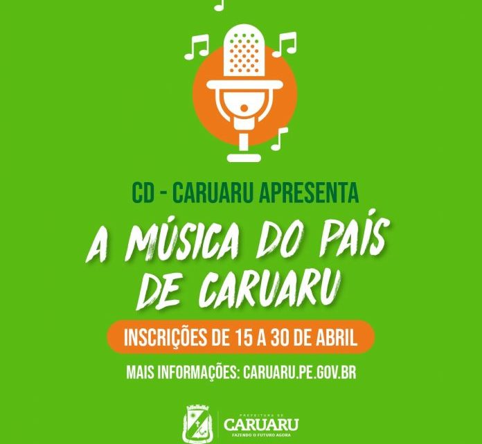 Prefeitura de Caruaru abre inscrições para artistas interessados em participar do CD ‘A Música do País de Caruaru’