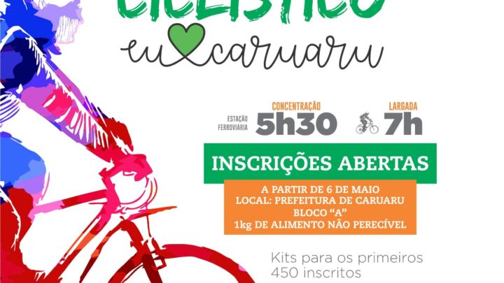 Inscrições abertas para passeio ciclístico em comemoração ao aniversário de Caruaru