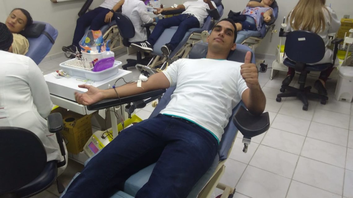 Alunos de curso de formação para a Guarda Municipal fazem ação de doação de sangue