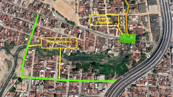 Acesso ao bairro João Mota será interditado para construção de pontilhão