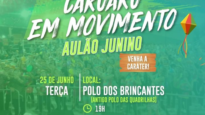 3° Aulão Junino de Zumba e Ritmos em Caruaru nesta terça (25)