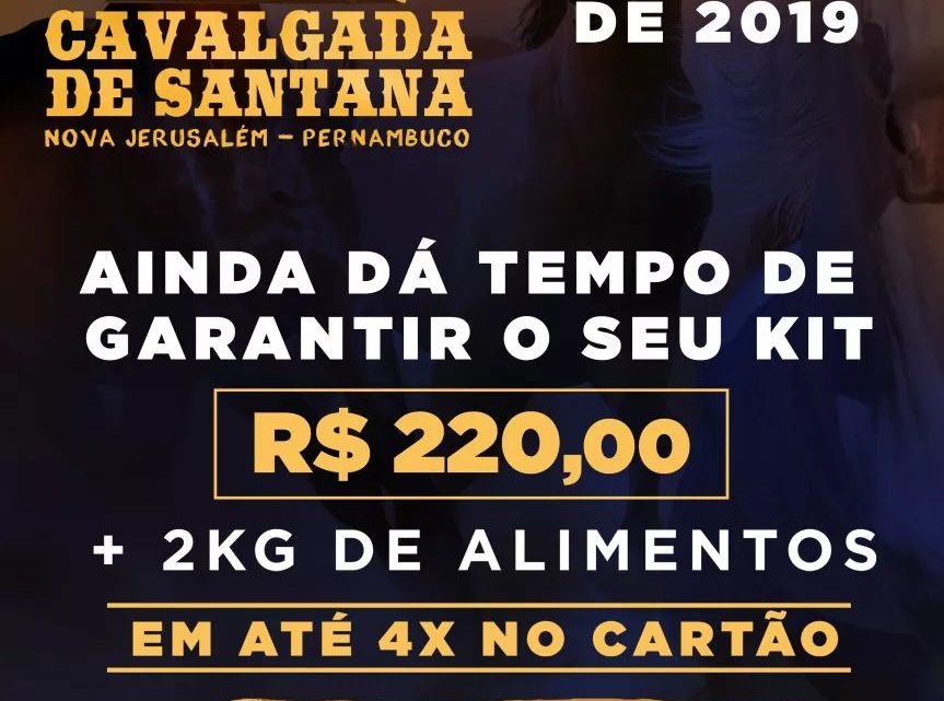 XVIII Cavalgada de Santana em Nova Jerusalém com grandes atrações sábado (6) XVIII Cavalgada de Santana em Nova Jerusalém com grandes atrações sábado (6)