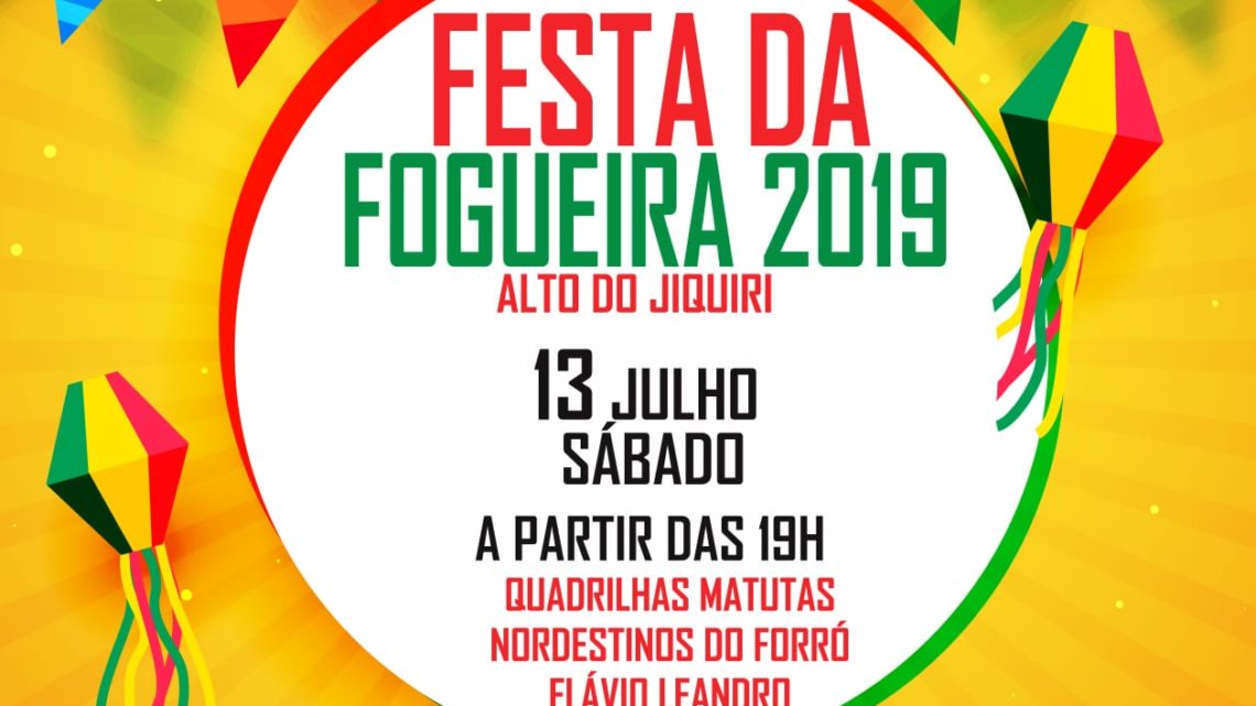 Confira as atrações da Festa da Fogueira em Riacho das Almas sábado (13) Confira as atrações da Festa da Fogueira em Riacho das Almas sábado (13)