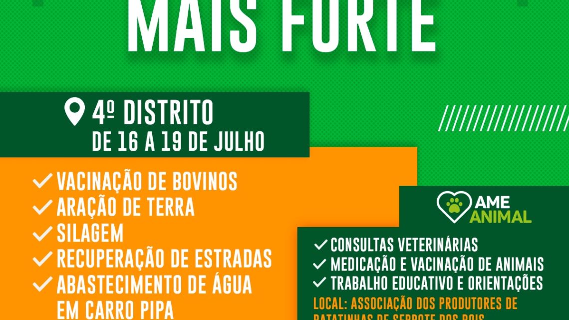 Prefeitura de Caruaru realiza campanha “Zona Rural Mais Forte” a partir desta terça (16)
