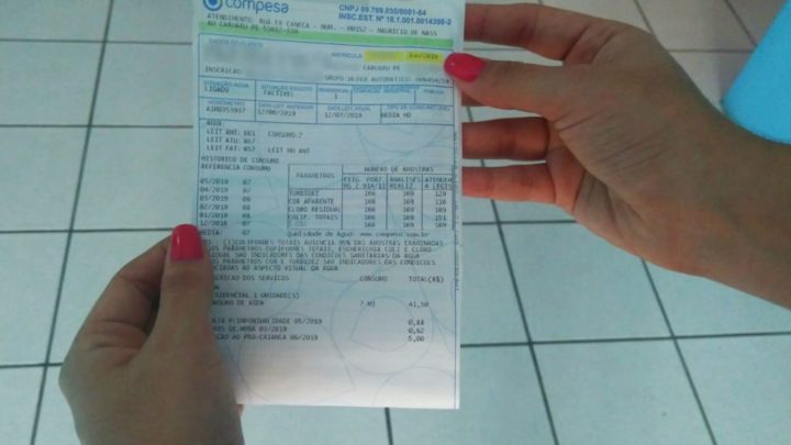 Aumento na conta de água a partir desta segunda-feira em Pernambuco