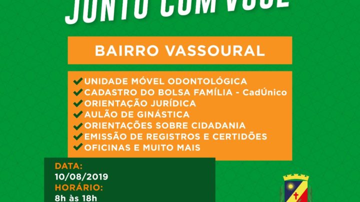 Serviços e atendimentos gratuitos no Vassoural neste sábado (10)