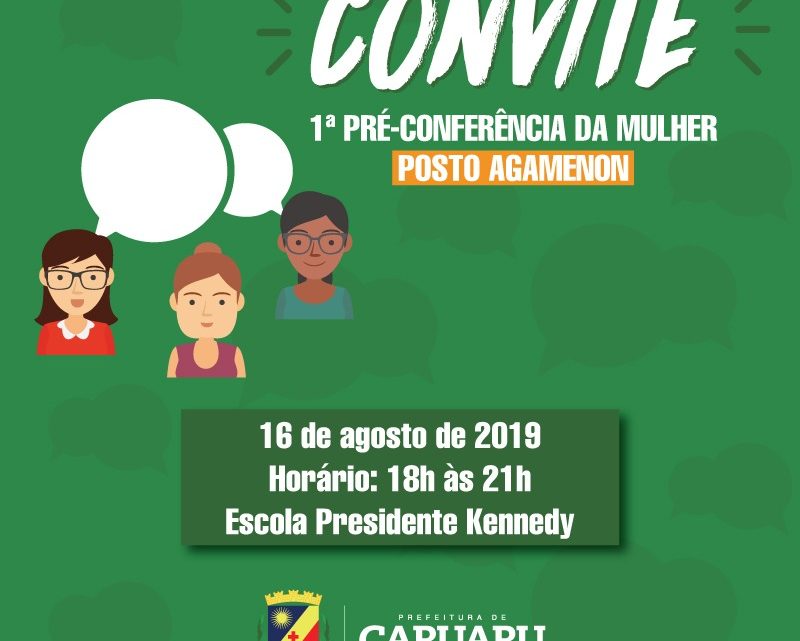 1ª Pré-Conferência da Mulher em Caruaru nesta sexta (16)