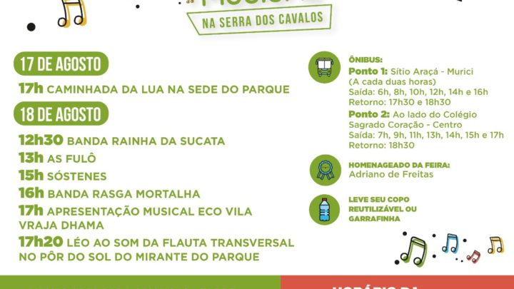 16ª edição da Feirinha Musical de Serra dos Cavalos domingo (18)