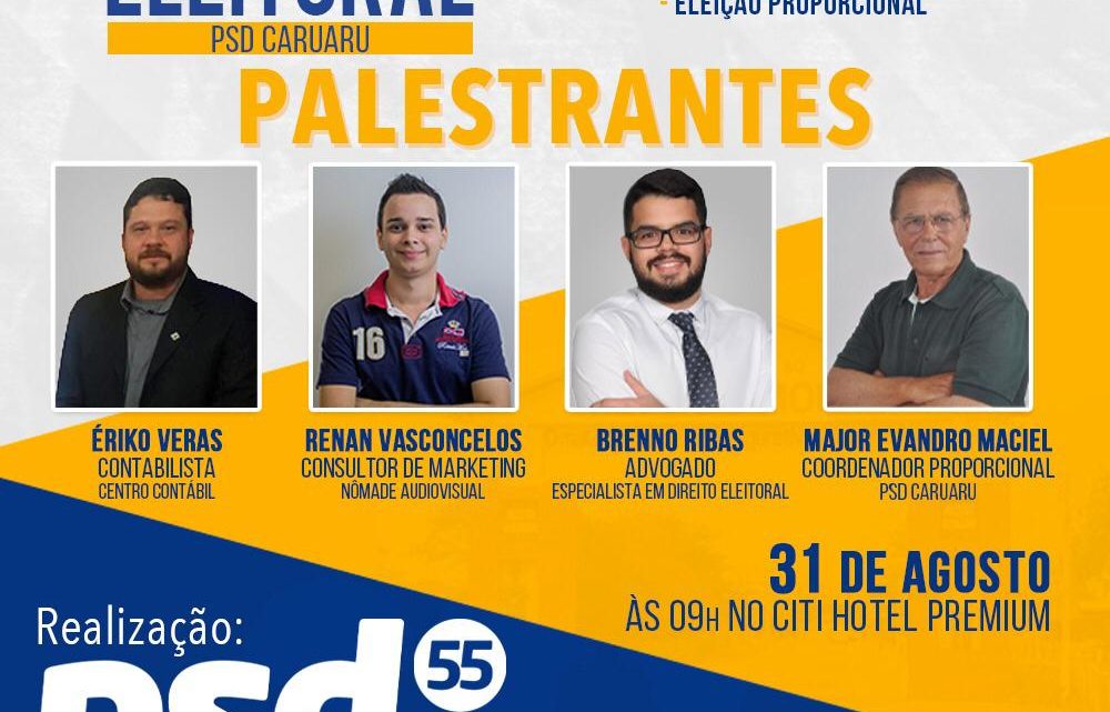 PSD Caruaru vai realizar Workshop para pré-candidatos a vereador