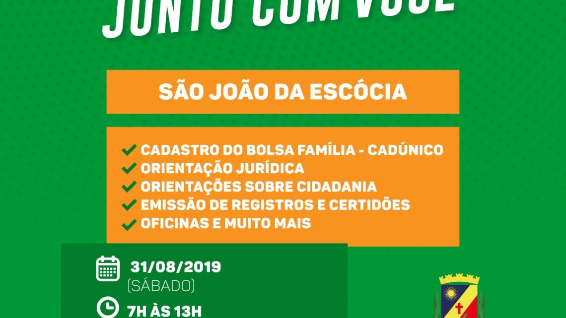 Vários serviços e atendimentos gratuitos no bairro São João da Escócia neste sábado (31)