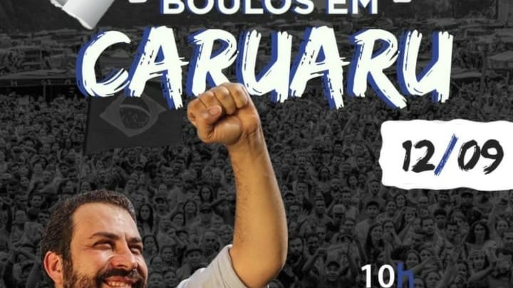 Confira agenda de Guilherme Boulos em Caruaru nesta quinta (12)