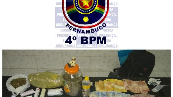 Casal é preso em flagrante por tráfico de entorpecentes em Caruaru
