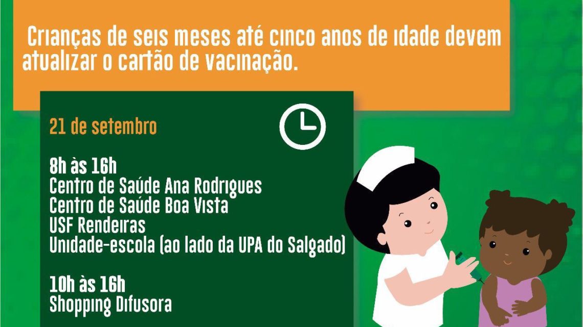 Caruaru realiza mais uma atualização do cartão vacinal de crianças neste sábado (21) Caruaru realiza mais uma atualização do cartão vacinal de crianças neste sábado (21)