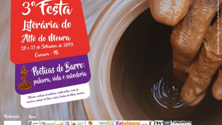 3ª Feira Literária do Alto do Moura será realizada nos dias 20 e 21 de setembro