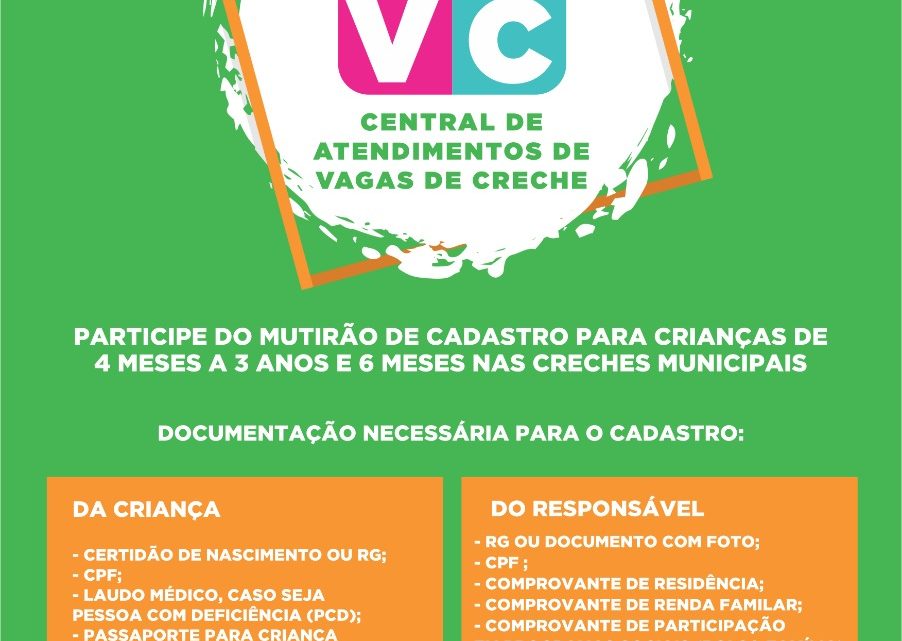 Prefeitura de Caruaru cria Central de Atendimento de Vagas de Creche