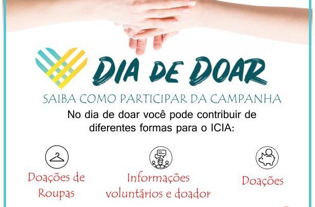 Icia se prepara para receber doações no Dia de Doar