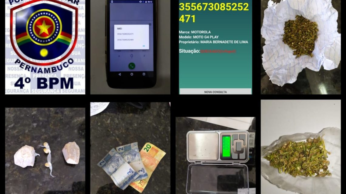 PM recupera celular, apreende menores e prende adulto por entorpecentes na Feira da Sulanca de Caruaru