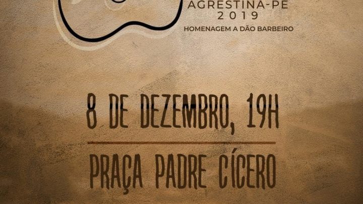 Agrestina realiza 5° Festival de Versos e Viola neste domingo (8)