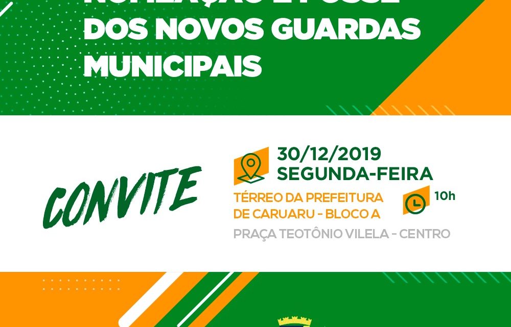 Novos guardas municipais de Caruaru serão formados nesta segunda (30) Novos guardas municipais de Caruaru serão formados nesta segunda (30)