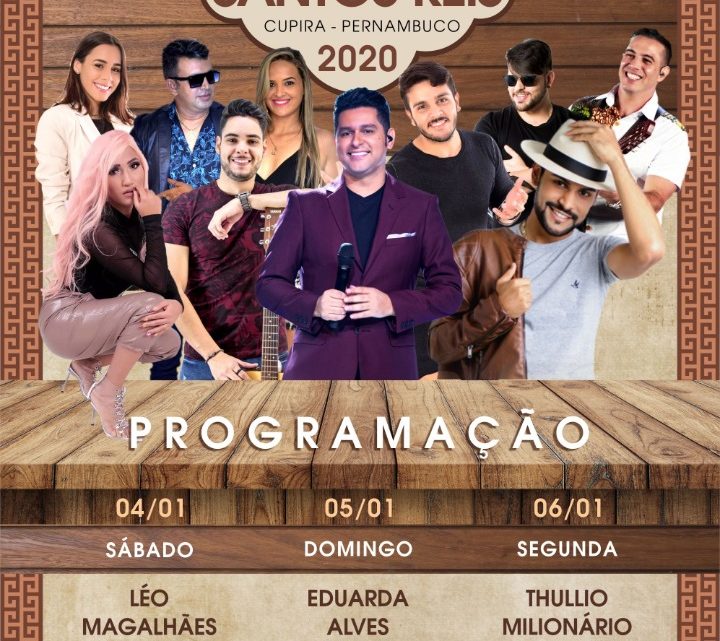 Confira as atrações da tradicional Festa de Santos Reis em Cupira