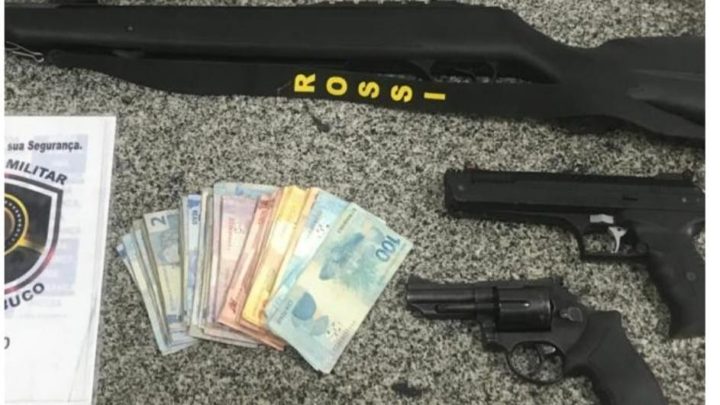 PM apreende armas e munições com ex-presidiário em Gravatá