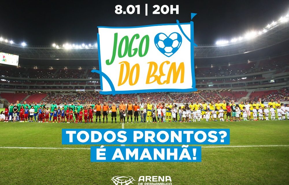 Jogo do Bem reúne artistas e ex-jogadores na Arena de Pernambuco nesta quarta (8) Jogo do Bem reúne artistas e ex-jogadores na Arena de Pernambuco nesta quarta (8)
