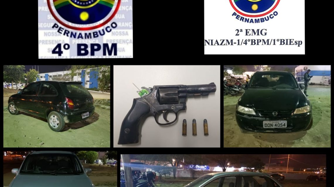 PMs prendem indivíduos por receptação dolosa e porte ilegal de arma de fogo