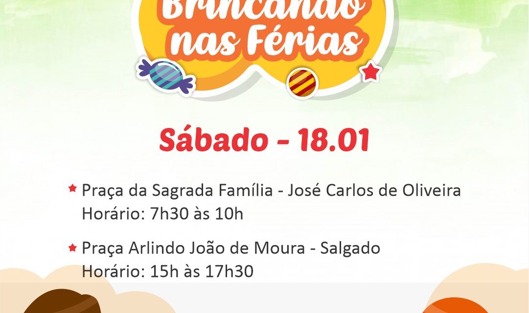 “Caruaru Brincando nas Férias” tem programação para a criançada neste fim de semana em Caruaru