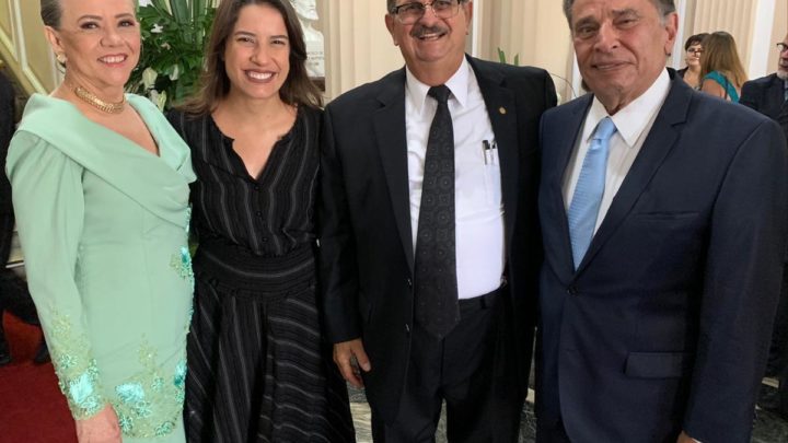 Raquel e João Lyra prestigiam posse do novo presidente do TJPE