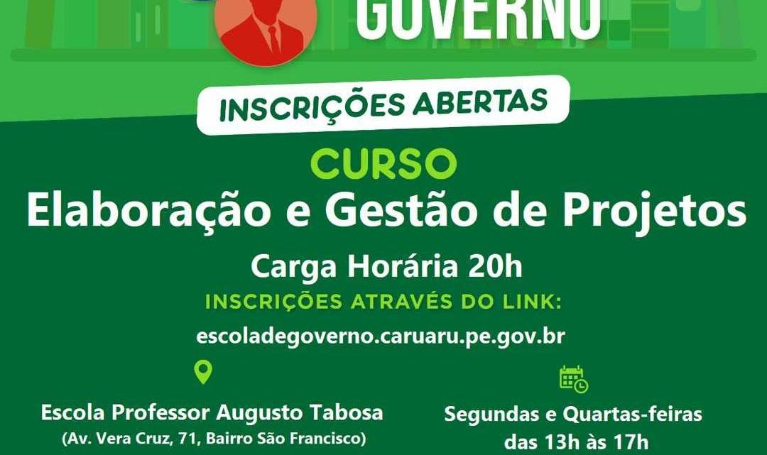 Escola de Governo da Prefeitura de Caruaru abre inscrições para novo curso