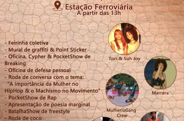 Hip Hop com Mulheres: Break, Graffiti, DJ e MC neste domingo (15) em Caruaru