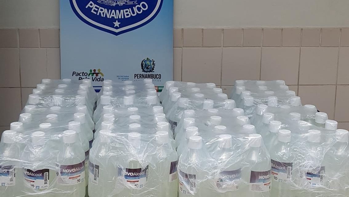 Álcool em gel falsificado apreendido e uma prisão em flagrante em Belo Jardim Álcool em gel falsificado apreendido e uma prisão em flagrante em Belo Jardim