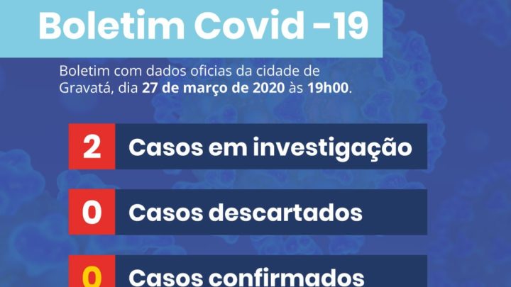 Segundo caso suspeito de Covid-19 em Gravatá