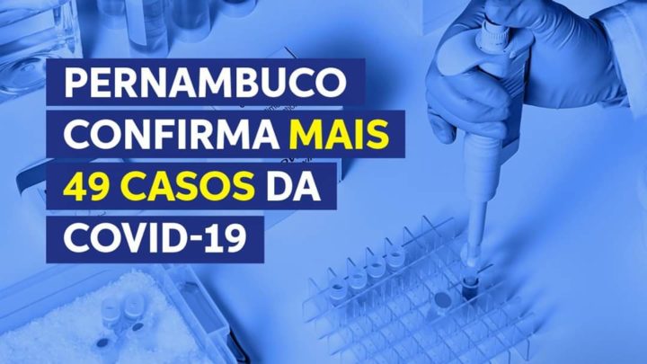 Secretaria de Saúde divulga mais 49 casos da Covid-19 e mais 12 óbitos em Pernambuco