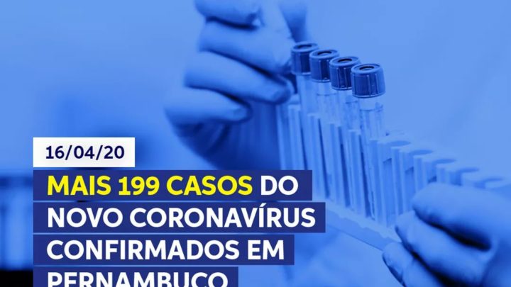 Secretaria de Saúde-PE divulga mais números oficiais sobre Covid-19 no Estado