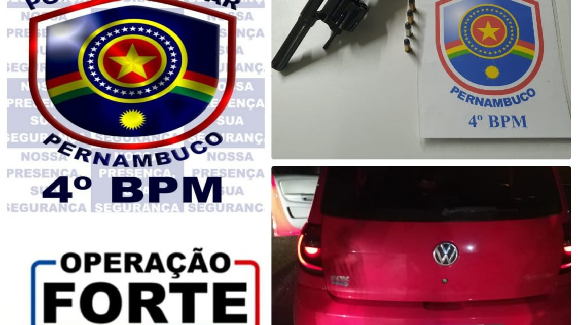 Ex-presidiário é pego com carro roubado e porte ilegal de arma de fogo em Caruaru Ex-presidiário é pego com carro roubado e porte ilegal de arma de fogo em Caruaru