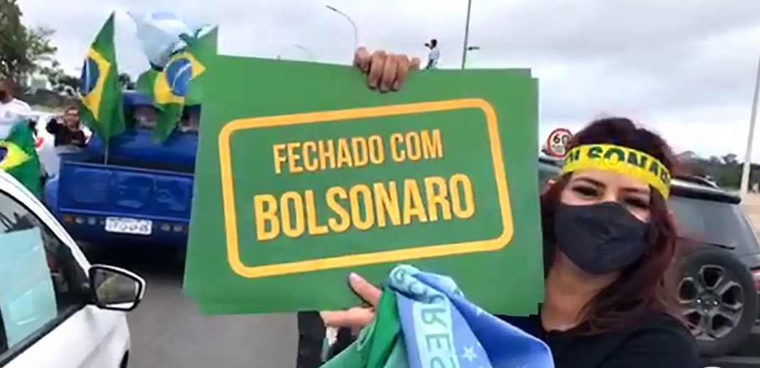 Manifestação pró-Governo Bolsonaro em Brasília neste domingo (17) Manifestação pró-Governo Bolsonaro em Brasília neste domingo (17)