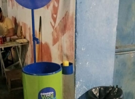 Compesa instala lavatórios de mãos em pontos estratégicos de Caruaru