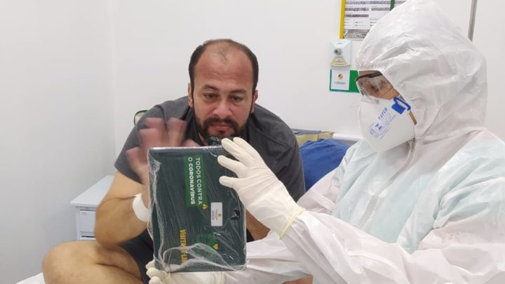 Pacientes do Hospital Manoel Afonso e UPA Respiratória realizam chamada de vídeo para familiares