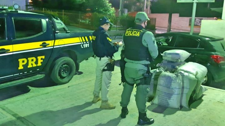 Motorista de aplicativo é detido na BR-104 com 149 Kg de maconha