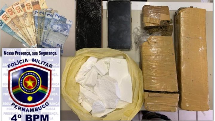 PM apreende 1,5 kg de maconha em Bezerros-PE