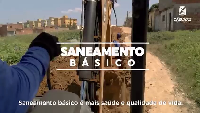 Saneamento básico em diversos bairros e distritos de Caruaru