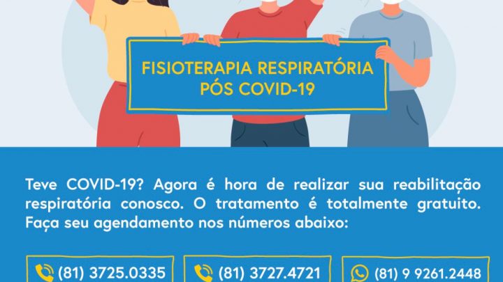 UniFavip oferece atendimento gratuito de fisioterapia respiratória pós covid-19