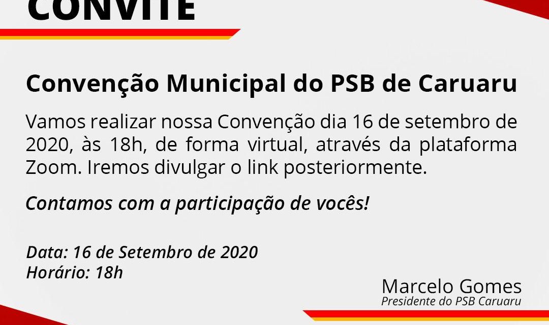 PSB Caruaru define data da Convenção para as Eleições Municipais