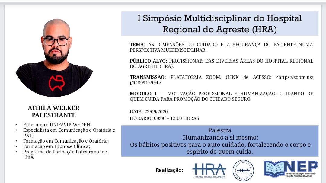HRA realiza I Simpósio Multidisciplinar para profissionais de diversas áreas HRA realiza I Simpósio Multidisciplinar para profissionais de diversas áreas