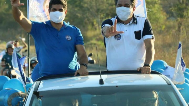 No primeiro ato de campanha, Lessa e Manoel fazem carreata na zona rural