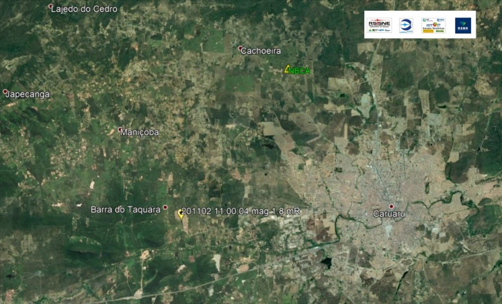 Registrados mais tremores de terra nesta segunda-feira em Caruaru