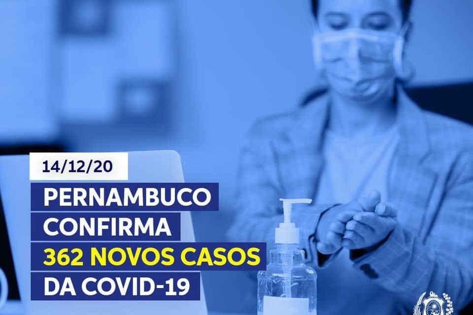 Pernambuco confirma 362 novos casos da Covid-19 e 15 novas mortes